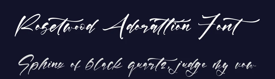 Rosetwood Adorattion Font by letterenastudios — Script Handwritten Font — thumbnail 2
