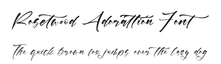 Rosetwood Adorattion Font by letterenastudios — Script Handwritten Font