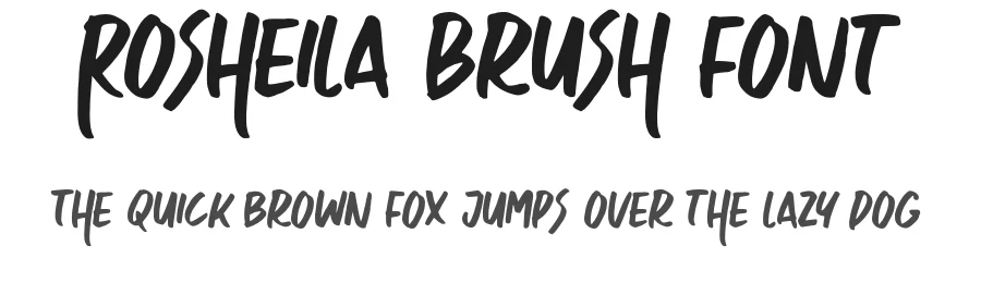 Rosheila Brush Font by Aluyeah Studio — Script Handwritten Font