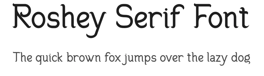 Roshey Serif Font by ErmediaStudio — Serif Font