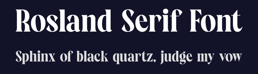 Rosland Serif Font by timelesstype.co — Serif Font — thumbnail 2