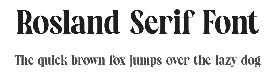 Rosland Serif Font by timelesstype.co — Serif Font