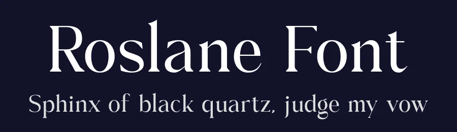 Roslane Font by Krismagraph — Serif Font — thumbnail 2