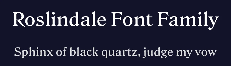 Roslindale Font Family by djr — Serif Font — thumbnail 2