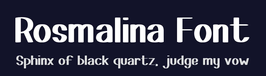 Rosmalina Font by apriliyanto88 — Sans Serif Font — thumbnail 2