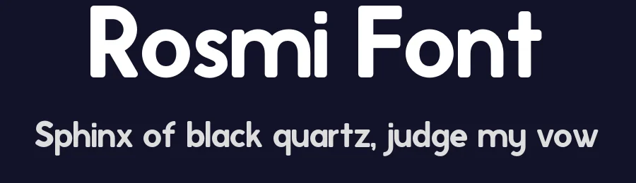 Rosmi Font by Adrià Romañá — Sans Serif Font — thumbnail 2