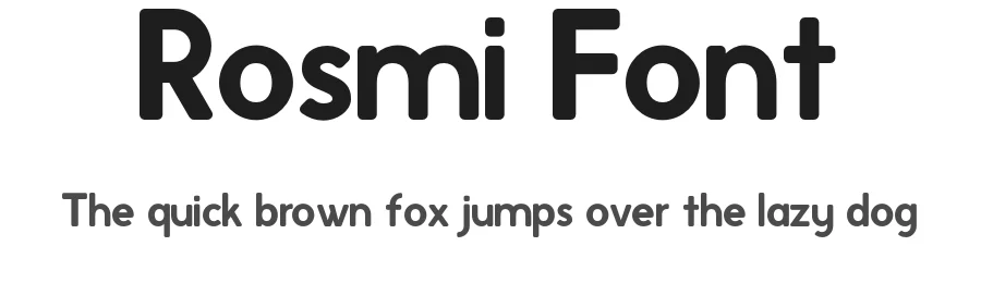 Rosmi Font by Adrià Romañá — Sans Serif Font