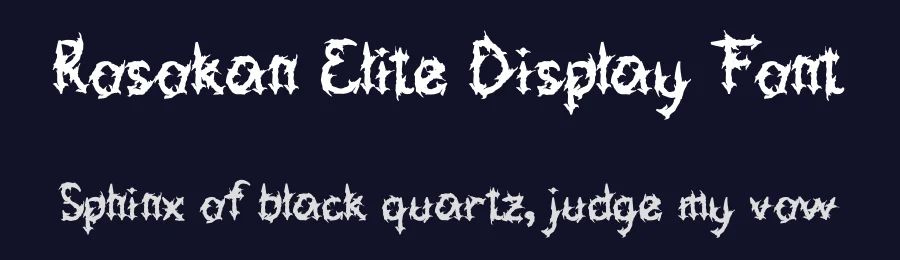 Rosokan Elite Display Font by Rachmad bagus f — Display Font — thumbnail 2