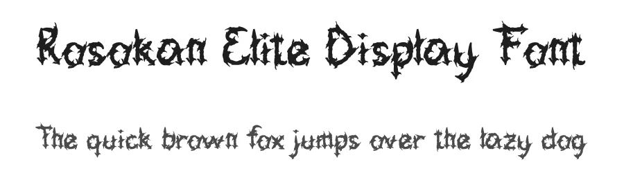 Rosokan Elite Display Font by Rachmad bagus f — Display Font