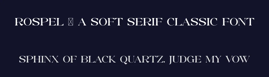 Rospel – A Soft Serif Classic Font by SURATMI — Serif Font — thumbnail 2