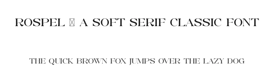 Rospel – A Soft Serif Classic Font by SURATMI — Serif Font