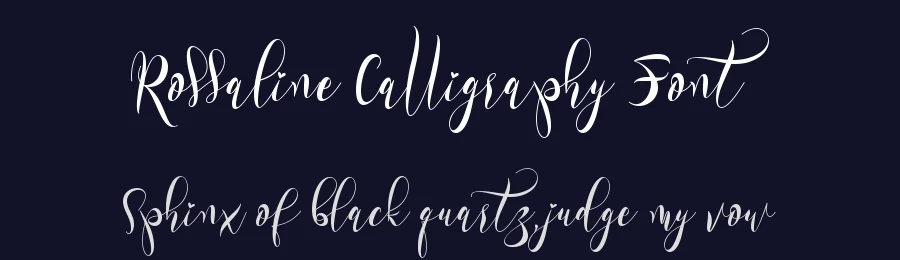 Rossaline Calligraphy Font by Yoga Letter — Script Handwritten Font — thumbnail 2