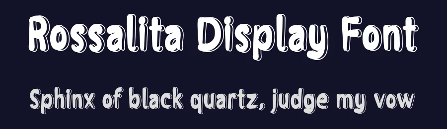 Rossalita Display Font by andikastudio — Display Font — thumbnail 2