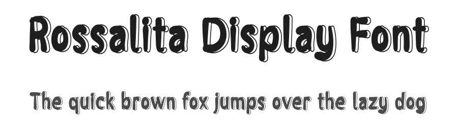 Rossalita Display Font by andikastudio — Display Font