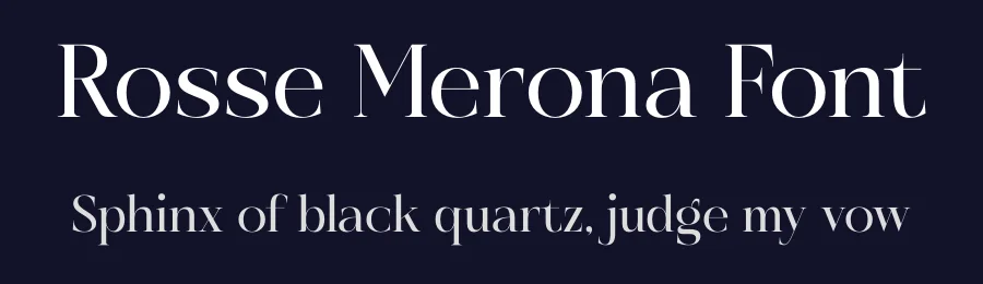 Rosse Merona Font by timelesstype.co — Display Font — thumbnail 2