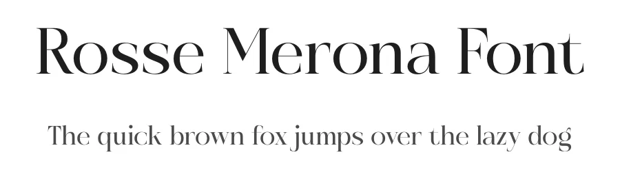 Rosse Merona Font by timelesstype.co — Display Font