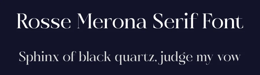 Rosse Merona Serif Font by timelesstype.co — Display Font — thumbnail 2