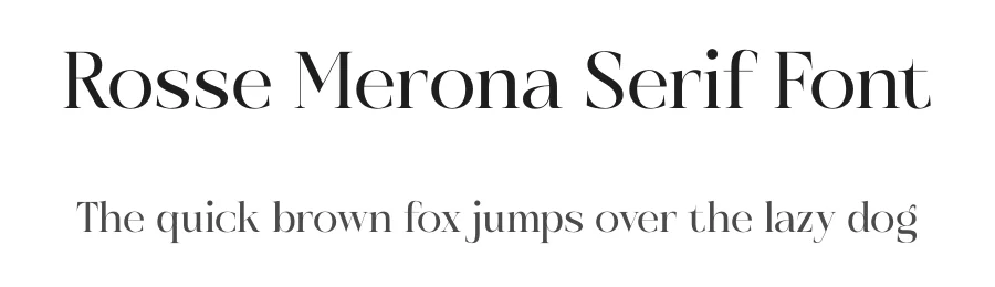 Rosse Merona Serif Font by timelesstype.co — Display Font