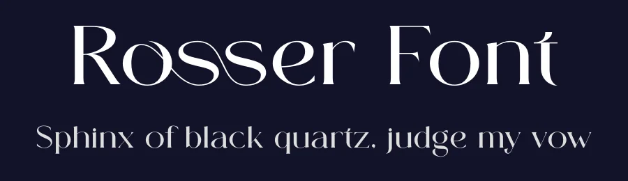 Rosser Font by Gridline Type — Decorative Font — thumbnail 2