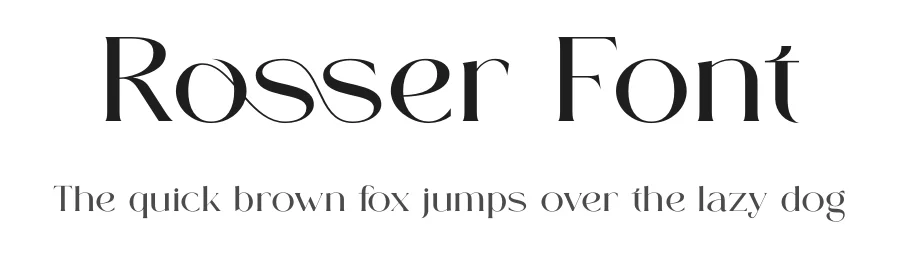 Rosser Font by Gridline Type — Decorative Font