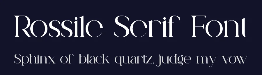Rossile Serif Font by ErmediaStudio — Serif Font — thumbnail 2