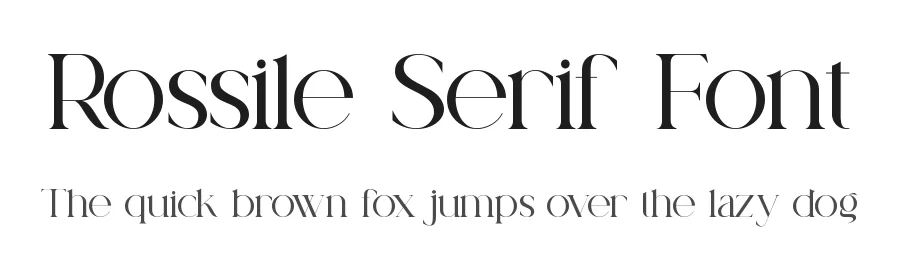 Rossile Serif Font by ErmediaStudio — Serif Font