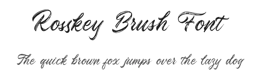Rosskey Brush Font by sancreastd. — Script Handwritten Font