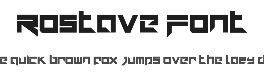 Rostave Font by Din Studio — Display Font