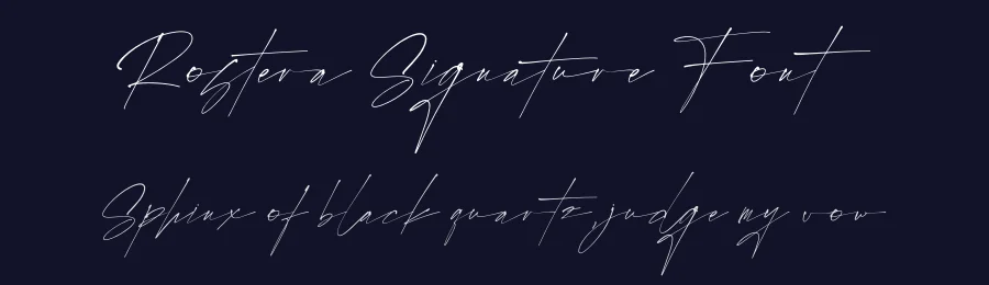 Rostera Signature Font by perspectype — Script Handwritten Font — thumbnail 2