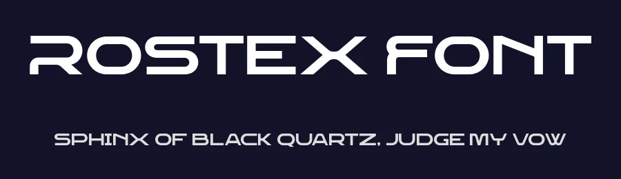 Rostex Font by roomspace.cl — Display Font — thumbnail 2