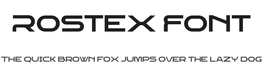 Rostex Font by roomspace.cl — Display Font
