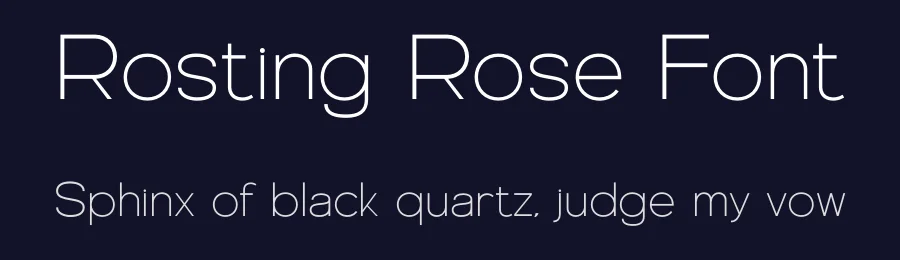 Rosting Rose Font by Graphicxell — Sans Serif Font — thumbnail 2