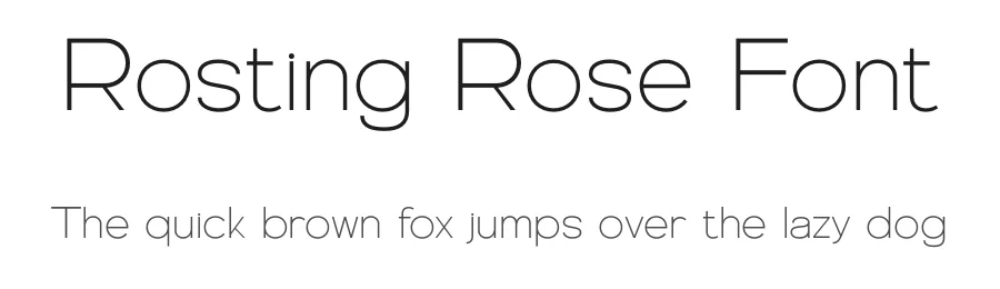 Rosting Rose Font by Graphicxell — Sans Serif Font