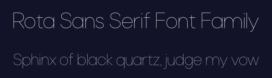 Rota Sans Serif Font Family by Serdar Öztürk — Sans Serif Font — thumbnail 2