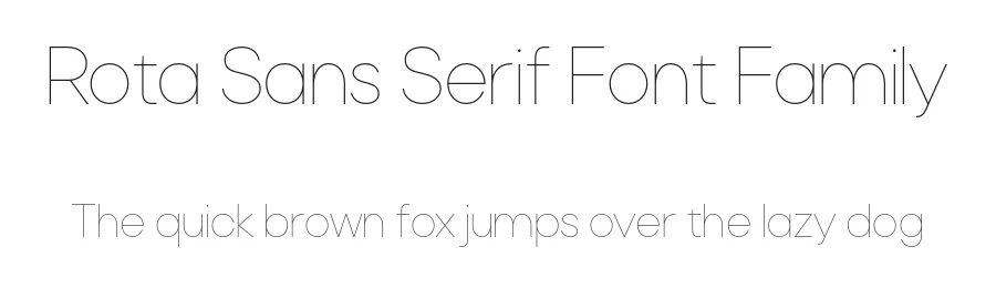 Rota Sans Serif Font Family by Serdar Öztürk — Sans Serif Font