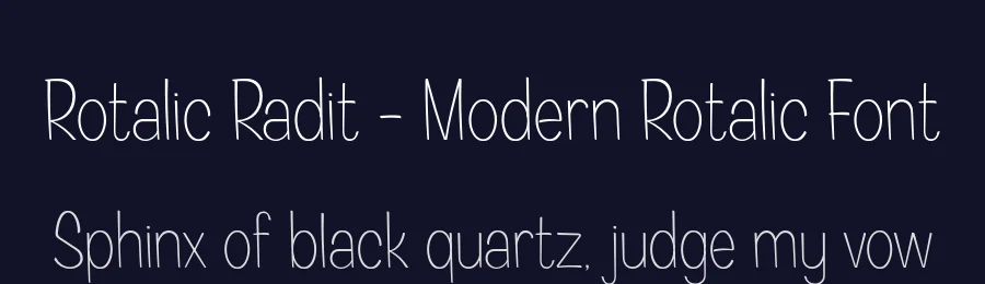 Rotalic Radit – Modern Rotalic Font by Casloop Studio — Decorative Font — thumbnail 2