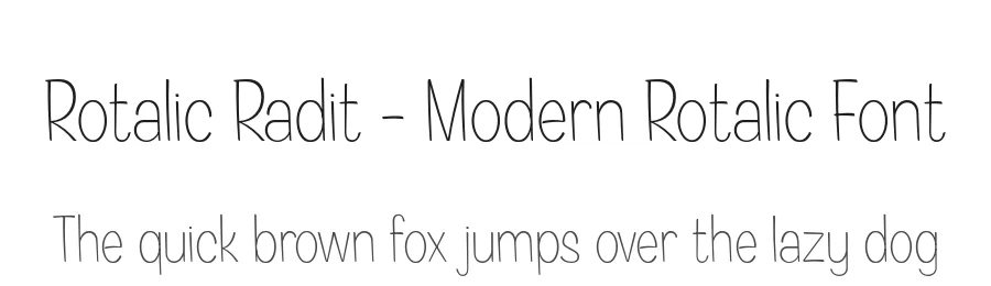 Rotalic Radit – Modern Rotalic Font by Casloop Studio — Decorative Font