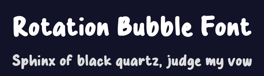 Rotation Bubble Font by Studio Hello Good — Display Font — thumbnail 2