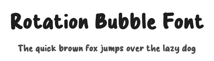 Rotation Bubble Font by Studio Hello Good โ Display Font