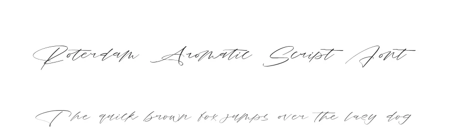 Roterdam Aromatic Script Font by stylishtype.co — Script Handwritten Font