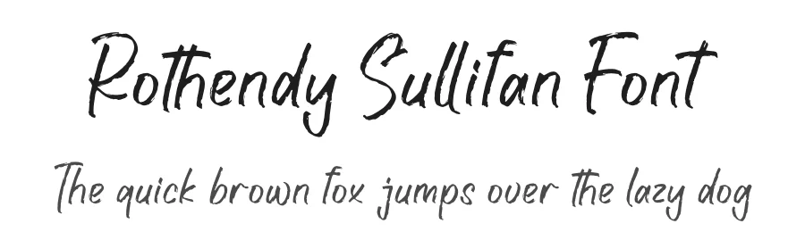 Rothendy Sullifan Font by letterfabric — Script Handwritten Font