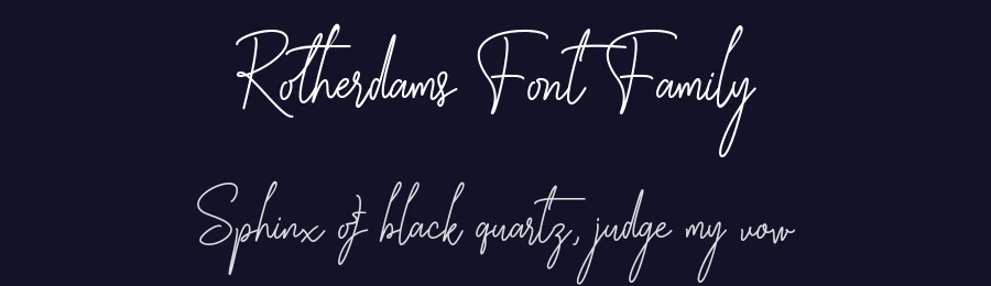 Rotherdams Font Family by Sealoung — Script Handwritten Font — thumbnail 2