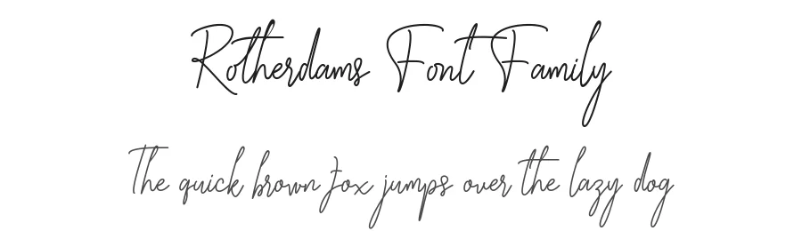 Rotherdams Font Family by Sealoung — Script Handwritten Font