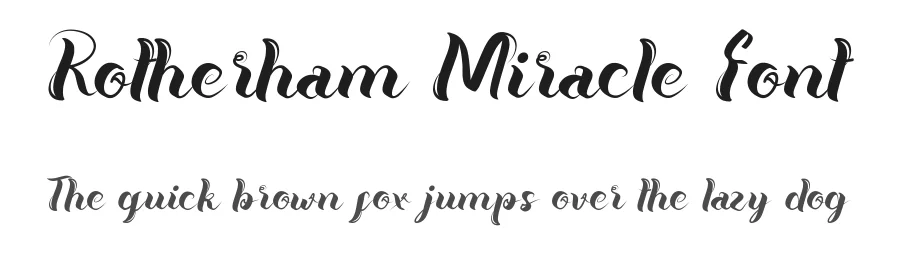 Rotherham Miracle Font by noahtype — Script Handwritten Font