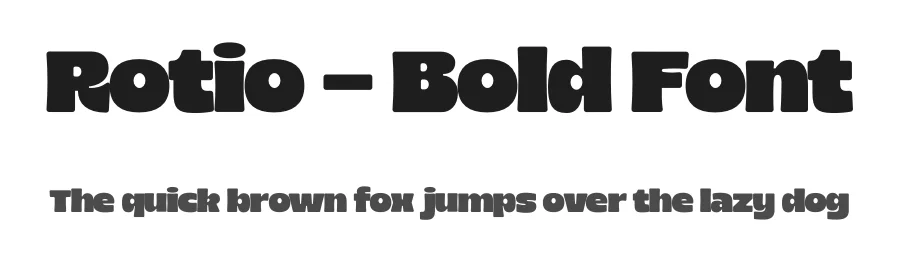 Rotio – Bold Font by limitype — Display Font