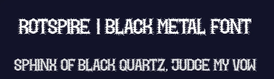 Rotspire | Black Metal Font by Denustudios — Blackletter Font — thumbnail 2