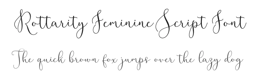 Rottarity Feminine Script Font by Linetotype — Script Handwritten Font