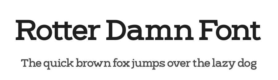 Rotter Damn Font by timelesstype.co — Serif Font