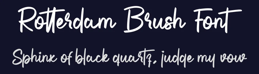 Rotterdam Brush Font by creativeletter — Script Handwritten Font — thumbnail 2