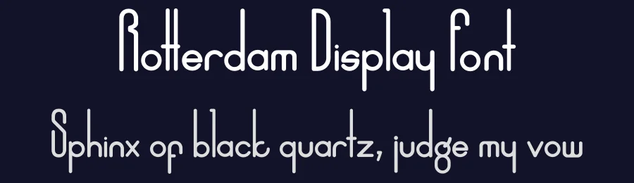 Rotterdam Display Font by omaikraf — Display Font — thumbnail 2